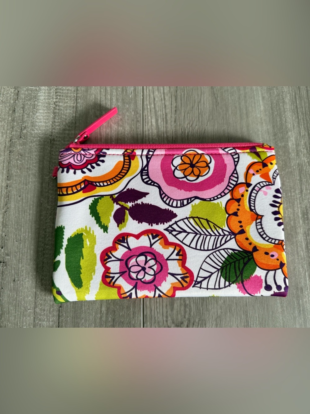 Vera Bradley Clementine Neoprene Zip Pouch NWOT